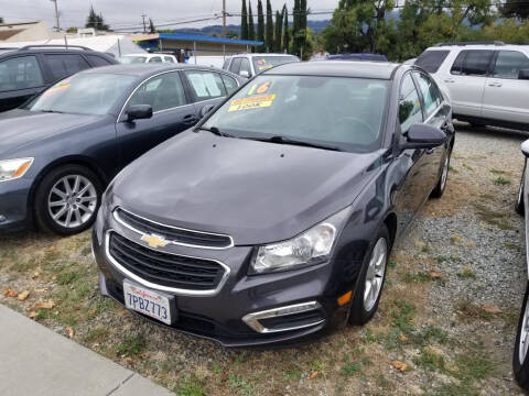 2016 Chevrolet Cruze Limited for sale at SAVALAN AUTO SALES in Gilroy CA