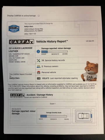 2014 Buick LaCrosse Leather