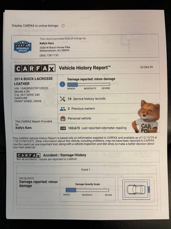 2014 Buick LaCrosse Leather