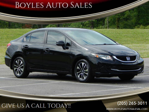 2013 Honda Civic for sale at Boyles Auto Sales in Jasper AL
