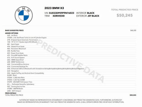 2023 BMW X3 xDrive30i