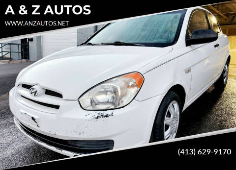 2008 Hyundai Accent for sale at A & Z AUTOS in Westfield MA