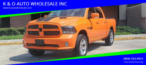 2015 RAM 1500 for sale at K & O AUTO WHOLESALE INC in Jacksonville FL