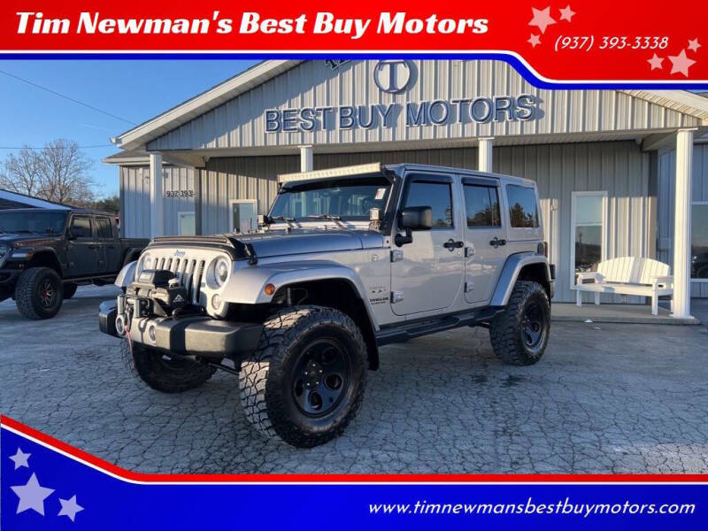 2016 Jeep Wrangler Unlimited for sale at Tim Newman's Best Buy Motors in Hillsboro OH