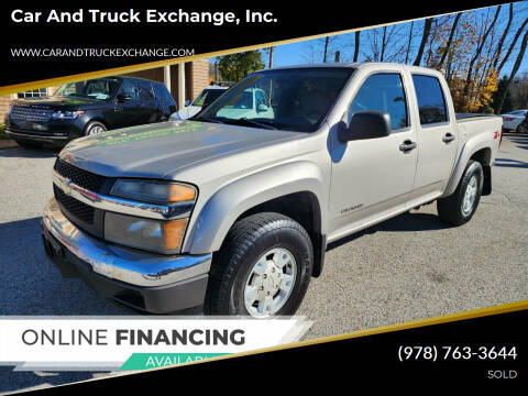 2005 Chevrolet Colorado for sale at Car and Truck Exchange, Inc. in Rowley MA