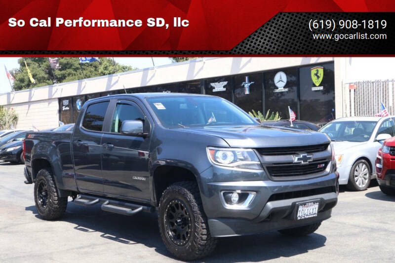 Used 2016 Chevrolet Colorado Z71 with VIN 1GCGSDE32G1191346 for sale in San Diego, CA