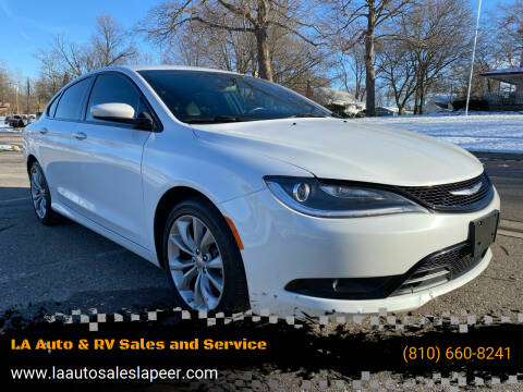 2015 Chrysler 200 for sale at LA Auto & RV Sales and Service in Lapeer MI