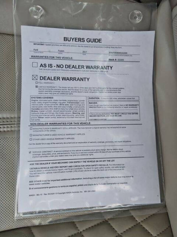 2017 Ford Fusion Platinum