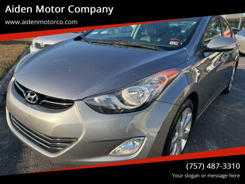 2012 Hyundai Elantra for sale at Aiden Motor Company in Portsmouth VA