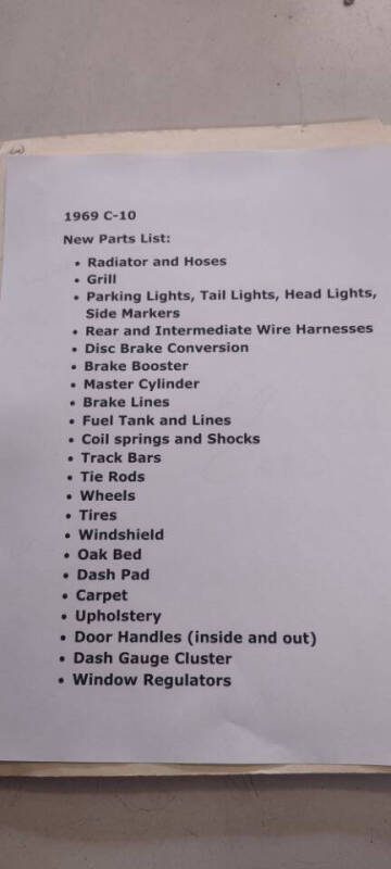 1969 Chevrolet C/K 10 Series