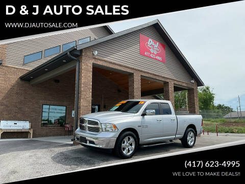 2018 RAM 1500 for sale at D & J AUTO SALES in Joplin MO