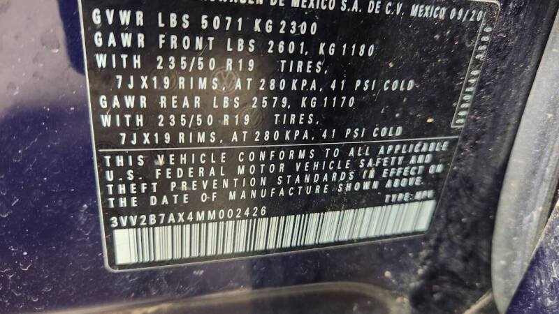 2021 Volkswagen Tiguan SEL 4Motion