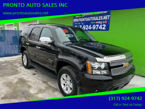 2013 Chevrolet Tahoe for sale at PRONTO AUTO SALES INC in Indianapolis IN