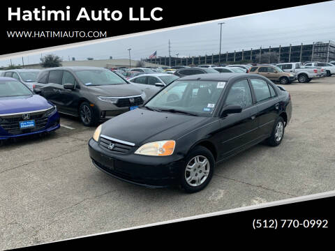 2002 Honda Civic for sale at Hatimi Auto LLC in Buda TX