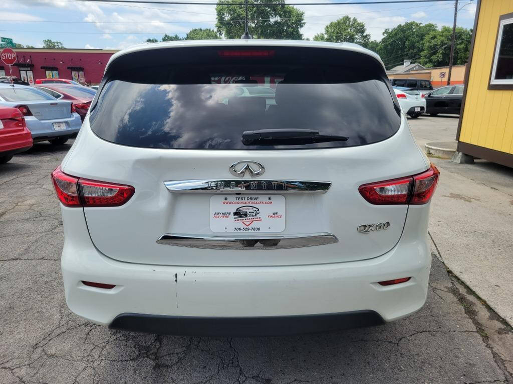 2014 INFINITI QX60 for sale at DAGO'S AUTO SALES LLC in Dalton, GA