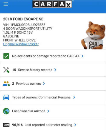 2018 Ford Escape SE