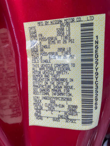 2000 Nissan Frontier XE