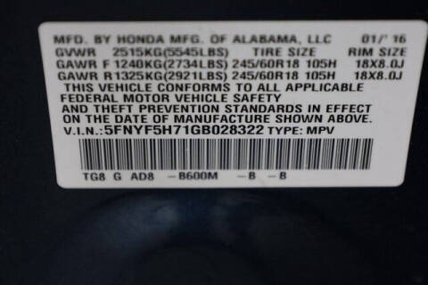 2016 Honda Pilot EX-L w/Navi