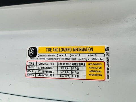 2018 Chevrolet Express 2500