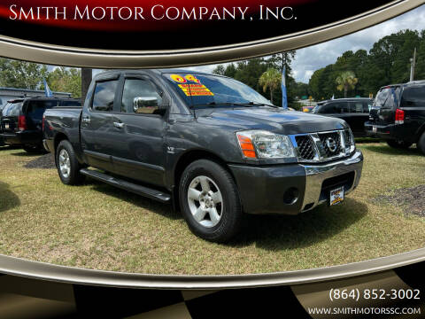 2004 Nissan Titan for sale at Smith Motor Company, Inc. in Mc Cormick SC