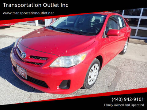 2011 Toyota Corolla for sale at Transportation Outlet Inc in Eastlake OH
