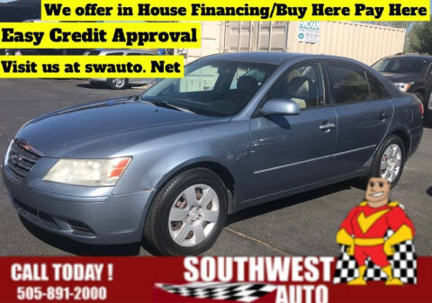 2009 Hyundai Sonata for sale at SOUTHWEST AUTO in Albuquerque NM
