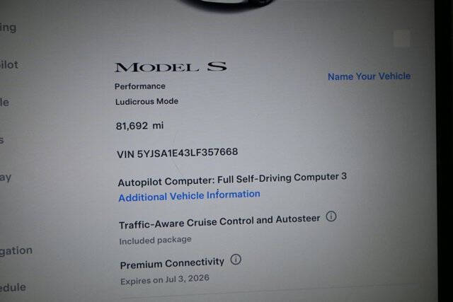 2020 Tesla Model S Performance