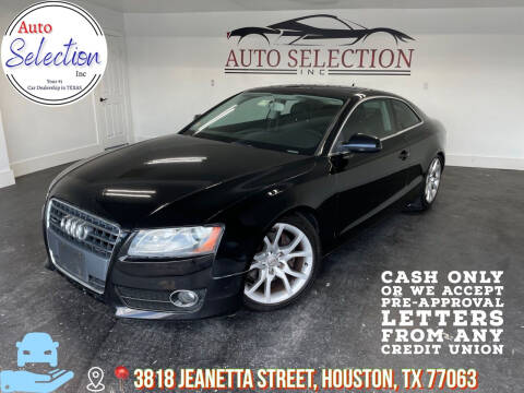 2010 Audi A5 for sale at Auto Selection Inc. in Houston TX