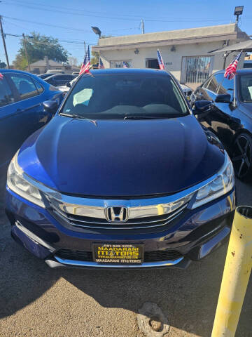 2016 Honda Accord for sale at MAADARANI MOTORS in Lancaster CA