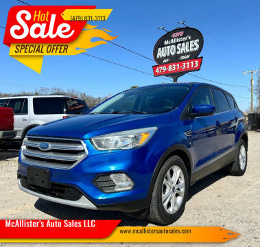 2017 Ford Escape for sale at McAllister's Auto Sales LLC in Van Buren AR