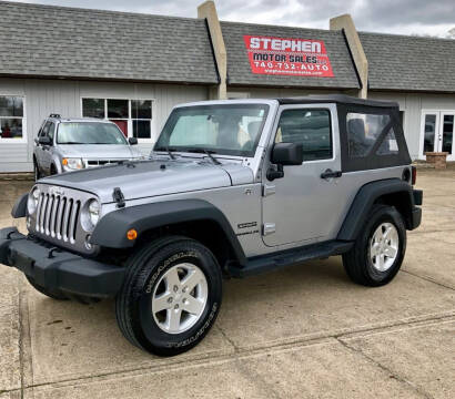 2014 Jeep Wrangler for sale at Stephen Motor Sales LLC in Caldwell OH