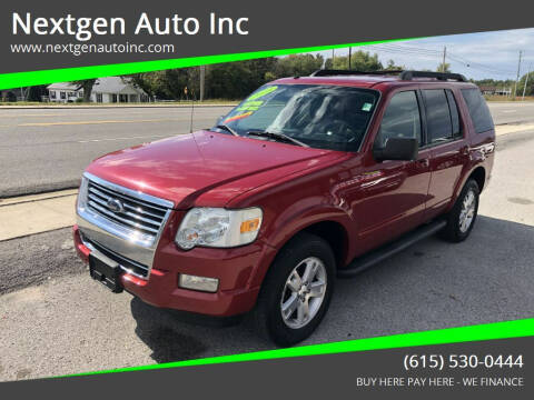 2010 Ford Explorer for sale at Nextgen Auto Inc in Smithville TN