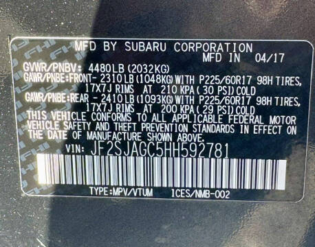 2017 Subaru Forester 2.5i Premium