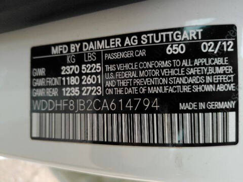 2012 Mercedes-Benz E-Class