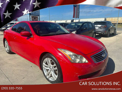 2010 Infiniti G37 Coupe for sale at Car Solutions Inc. in San Antonio TX