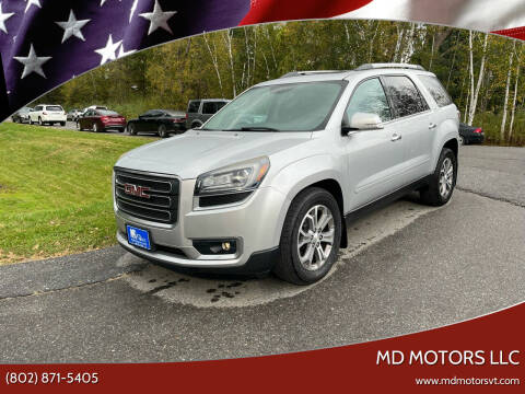 2016 GMC Acadia for sale at MD Motors LLC in Williston VT