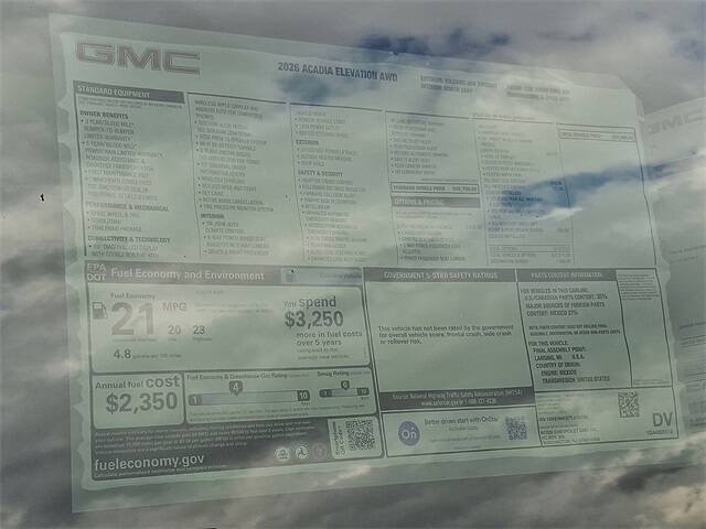 2026 GMC Acadia Elevation