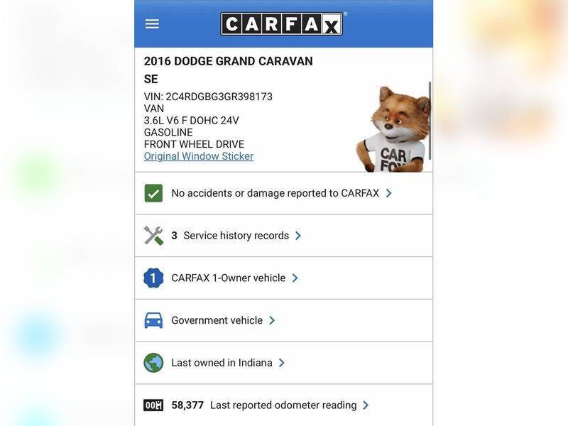 2016 Dodge Grand Caravan SE