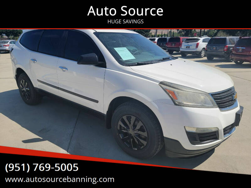 2014 Chevrolet Traverse for sale at Auto Source in Banning CA