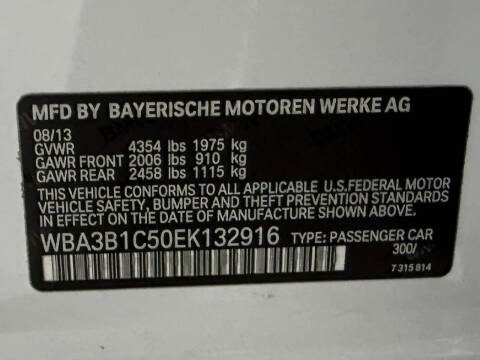 2014 BMW 3 Series 320i