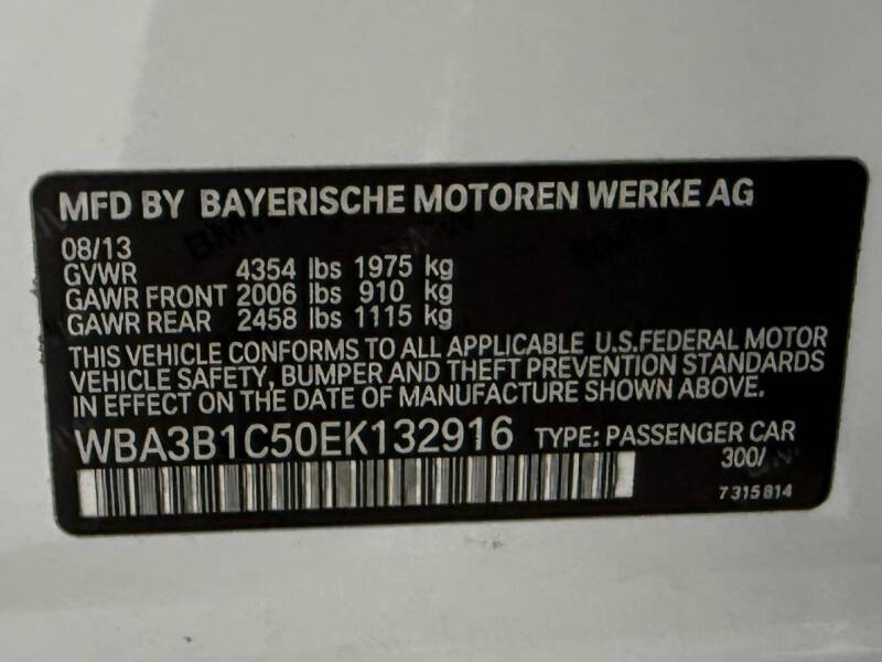 2014 BMW 3 Series 320i