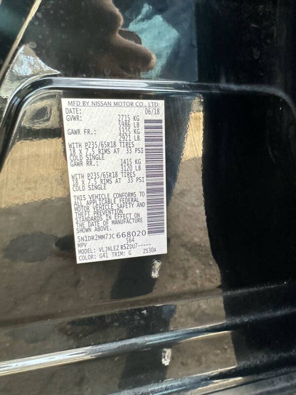 2018 Nissan Pathfinder SV