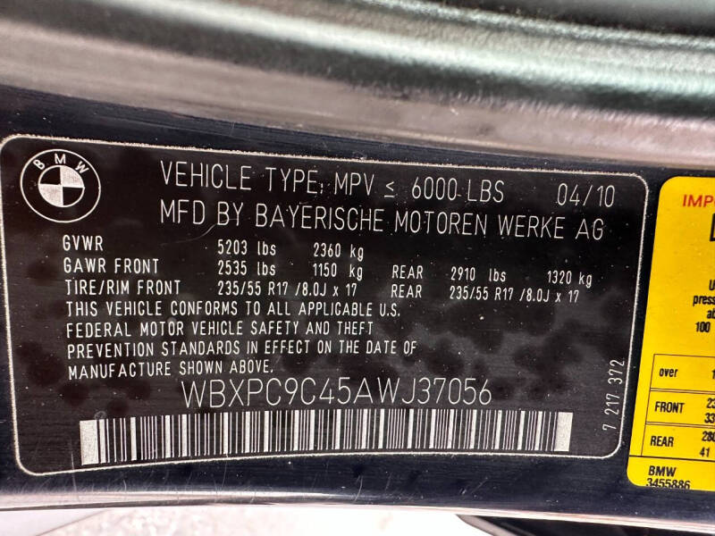 2010 BMW X3 xDrive30i