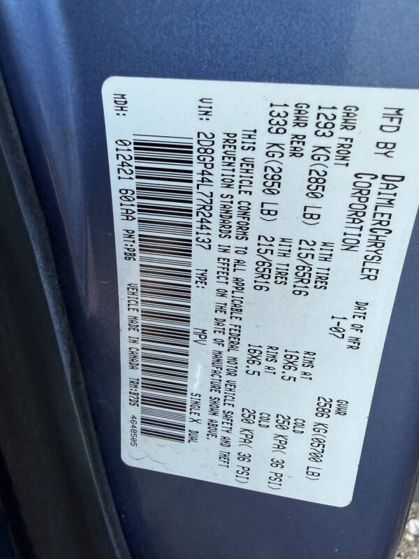 2007 Dodge Grand Caravan SXT