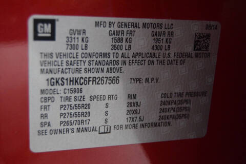 2015 GMC Yukon XL SLT