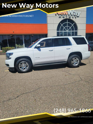 2015 Chevrolet Tahoe for sale at New Way Motors in Ferndale MI