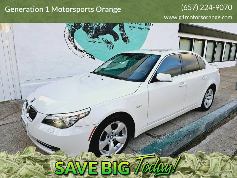 2008 BMW 5 Series for sale at Generation 1 Motorsports Orange in Orange CA