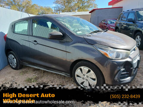 2016 Chevrolet Spark for sale at High Desert Auto Wholesale in Albuquerque NM