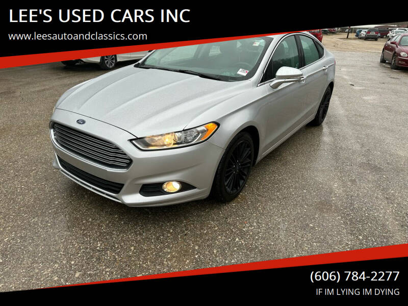 2016 Ford Fusion for sale at LEE'S USED CARS INC Morehead in Morehead KY