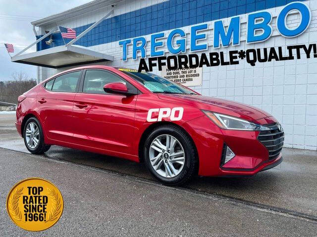 2020 Hyundai Elantra for sale at TREGEMBO MOTORS in Bentleyville PA